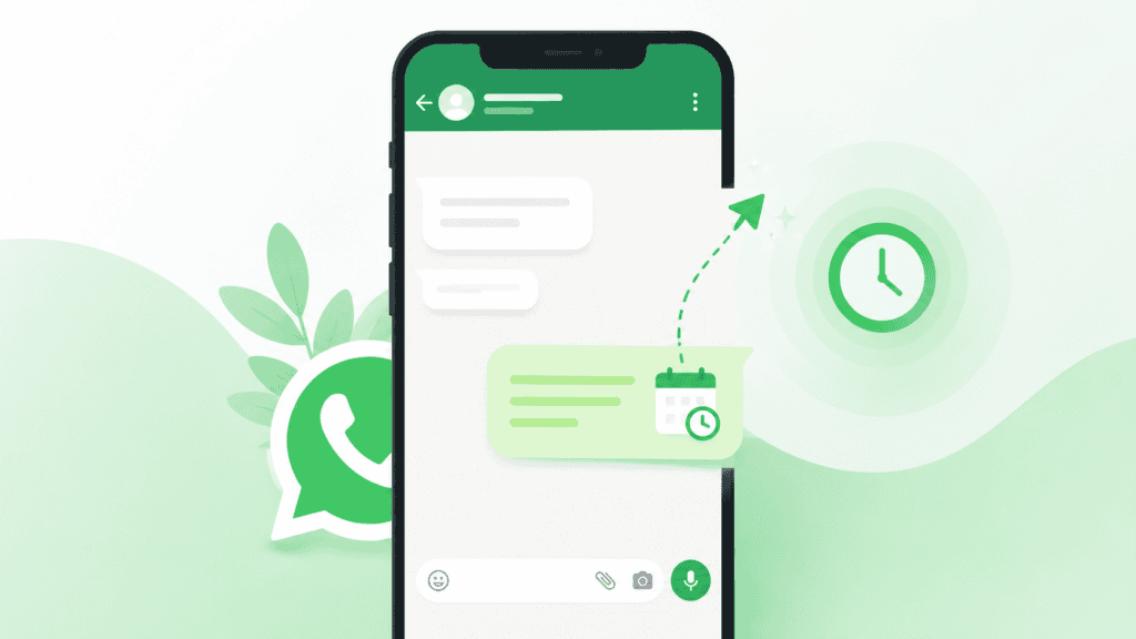 como agendar mensagem no whatsapp